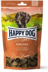 Happy Dog Soft Snack Toscana, gustari pentru caini, cu rata si somon, 100 g