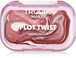 Trouble Maker Plot Twist Cream Highlight iluminator solid cremos culoare Earth Turnt Bronze 2.5 g