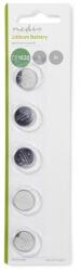 Nedis CR1620 lítium gombelem (3 V, 5 db, átmérő 15, 84 mm, ezüst) (BALCR16205BL)