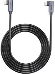 Unitek Cablu Date si Incarcare UNITEK C14147ABK01-1m USB C 90°/90° PD 100W Negru (4894160057716)