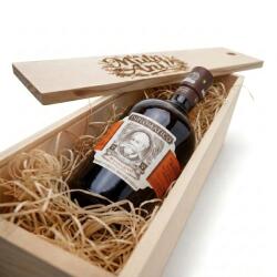 Diplomático Pachet Cadou Cutie Lemn Personalizata Rom Diplomatico Mantuano 40%, 0.7L