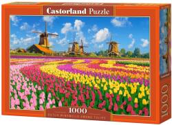 Castorland Пъзел Castorland от 1000 части - Вятърни мелници сред лалетата (C-105540-2)