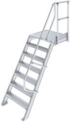 KRAUSE LÉPCSŐ DOBOGÓVAL (KÖNNYŰFÉM) 7 FOKOS 0, 6 M, 60° (824967) - allvanybazis