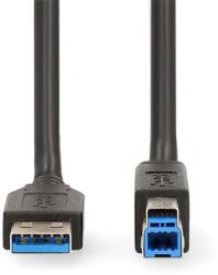 Nedis USB 3.2 Gen 1 Összekötő Fekete 2m CCGB61100BK20 (CCGB61100BK20)