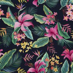 Heko Panels Szövet, rózsaszín hibiszkusz, poliészter 100%, 210g/pm, Méret: 100cm x 155cm (DX1036)