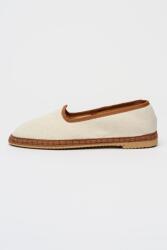 Manebi Manebi, Demi kerek orrú espadrilles, Siena barna, Krémszín, 39 (M55VF000000-NATURAL-AND-TAN-39)