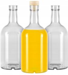 Bimberek üvegpalack 500 ml, szintetikus parafával, 19, 5x8 cm, ideális borhoz és alkoholos italokhoz (ZES000416)