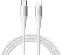 JOYROOM Cablu de date Joyroom S-A28 Flash, USB-C la Lightning, 30W, 480Mbps, 1m, Alb (6956116797959)