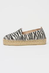 Manebi Manebi, Serengeti szőrmés bőrszandál, Fekete, Világosbézs, 39 (F33D0000000-ZEBRA-39)