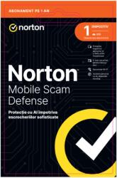 Symantec Antivirus Norton Mobile Scam Defense, 1 User, 1 Device, 12 luni, DRMKEY FTP ESD (Norton 21486567)