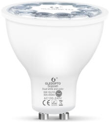 Gledopto GL-S-006P Pro Spotlight - RGB+CCT LED izzó, fehér + színes fényű, GU10, Zigbee, RF 2.4GHz (GL-S-006P)