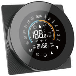 SmartWise COLOR - termosztát, 'A' típus, 5A, Wi-Fi, fekete (AB-COL)