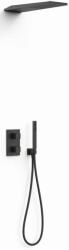 TRES Therm-Box set de duș ascuns cu termostat cu duș de ploaie negru 20235055NM (20235055NM)