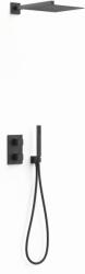 TRES Therm-Box set de duș ascuns cu termostat cu duș de ploaie negru 00635004NM (00635004NM)