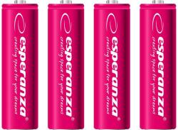 Esperanza ELM-AA akkumulátor HR6 2000mAh Esperanza piros 4db-os csomag (EZA104R - 5901299923375)