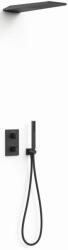 TRES Therm-Box set de duș ascuns cu termostat cu duș de ploaie negru 21135005NM (21135005NM)