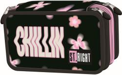 ST.RIGHT Penar cu accesorii St. Right Flower Mood - 3 fermoare (5903235697098) Penar