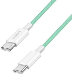 LogiLink Cablu de date Logilink CU0347, USB-C male - USB-C male, 1 m, Green (CU0347)