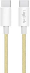 LogiLink Cablu de date Logilink CU0353, USB-C male - USB-C male, 1 m, Yellow (CU0353)