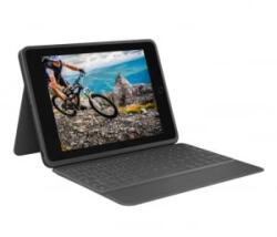 Logitech Rugged Folio Apple iPad (7/8/9 gen. ) német billentyűzetes tok fekete (920-009313) (920-009313)