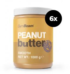 GymBeam Фъстъчено масло 6 x 1000 g гладко