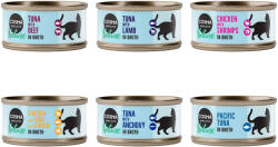 Cosma 6x70g Cosma Nature nedves macskatáp - Vegyes csomag II (6 változattal)