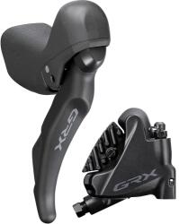 Shimano GRX BR-RX400 és ST-RX600 gravel fék-váltókar és hidraulikus tárcsafék szett, csak jobb (hátsó), 170 cm, 11s, fekete