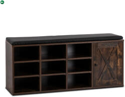 Mebel Elite Cipőszekrény 110 cm méretben, rusztikus tölgy színben ARYA