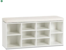 Mebel Elite Cipőszekrény 104 cm méretben, fehér színben AXEL