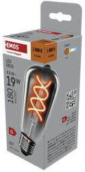 EMOS Z57311 LED izzó DECO SMOKED ST64 / E27 / 4, 5 W (19 W) / 180 lm / flame (1525813207)