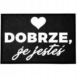 TabPrint Lábtörlő Bejárati Monokróm 40X60 Fekete Nyomtatott Dekoráció Ajándék Divatos (WYCIERACZKA HIT NADRUK MONOCHROM CZARNA MODNA)