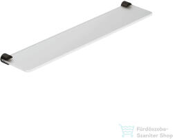 Kludi VELA R 60x12 cm-es üvegpolc, üveg/szálcsiszolt gunmetal 58973N2 (58973N2)