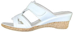 Nicolis Papuci dama, Nicolis, 60663-Alb, casual, piele naturala, cu platforma, alb (Marime: 37)