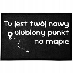 TabPrint Lábtörlő Bejárati Monokróm 40X60 Divatos Ajándék Dekoráció Fekete Nyomtatás (WYCIERACZKA MODNA CZARNA MONOCHROM HIT NADRUK)