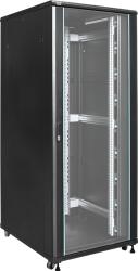 Pulsar RS4281 19" 42U 800x1000 álló rack szekrény; lapraszerelt; fekete (RS4281) - digipont