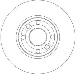 TRW Disc frana ventilat fata 260X22 - PS TRW DF4364 (DF4364)
