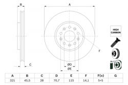 Bosch Disc frana BOSCH 0986479F03 (0986479F03)