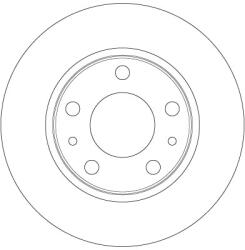 TRW Disc frana spate TRW DF6412 (DF6412)