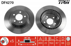 TRW Disc frana spate TRW DF4270 (DF4270)