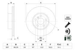 Bosch Disc frana BOSCH 0986479H33 (0986479H33)