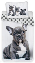  Kutyás French Bulldogs Black ágyneműhuzat 140×200cm, 70×90 cm (JFK017203) - aprotalpak