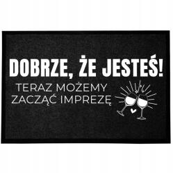 TabPrint Lábtörlő Bejárati Monokróm 40X60 Divatos Fekete Ajándék Nyomtatás Dekoráció (WYCIERACZKA MODNA HIT CZARNA NADRUK MONOCHROM)