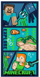  Minecraft Explore fürdőlepedő, strand törölköző 70x140cm (Fast Dry) (AYM451120) - aprotalpak