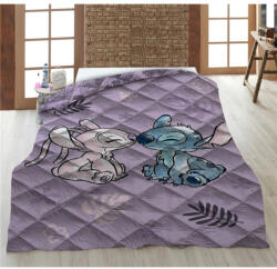  Disney Lilo és Stitch, A csillagkutya Love Story steppelt ágytakaró, paplan 140x200cm (AYM079944)