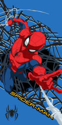 Pókember Web Hero fürdőlepedő, strand törölköző 70x140cm (Fast Dry) (JFK145136) - aprotalpak