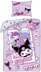  Hello Kitty Kuromi Chaos ágyneműhuzat 140×200cm, 70×90 cm microfibre (HAX622641) - aprotalpak