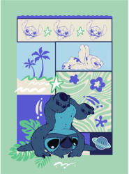  Disney Lilo és Stitch, A csillagkutya Ocean Breeze flanel takaró 110x150cm (AYM079456)