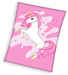 Unikornis Pink Heart polár takaró 150x200cm (CBX211009KNL) - aprotalpak