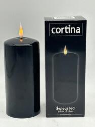 Cortina GYERTYA/LED/VIASZ/7X17, 5 CM/CORTINA/FEKETE/8-20/6/VIASZ/ Akumulátor Nélkül (8/20/WAX-B)