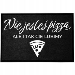 TabPrint Lábtörlő Bejárati Kényelmes Nyomtatás 40 X 60 Fekete Vicces Csúszásgátló (WYCIERACZKA HUMOR NIE JESTEŚ PIZZA, ALE OK)